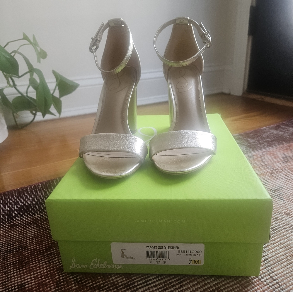 Sam Edelman Gold Dress Sandals